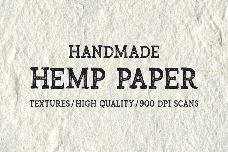 逼真的手工麻纸纹理背景素材 Handmade Hemp Paper Textures 图片素材 第1张