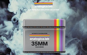Analogica Lab 彩色逼真35mm胶片颗粒动态叠加4K视频素材 Authentic 35mm Film Grain