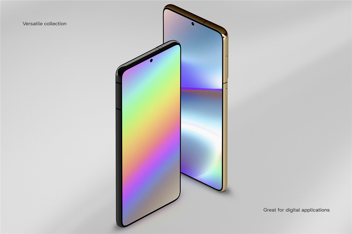 Divided 50个多彩霓虹全息瞬态渐变海报封面背景素材 Transient Iridescent Backgrounds . 第7张