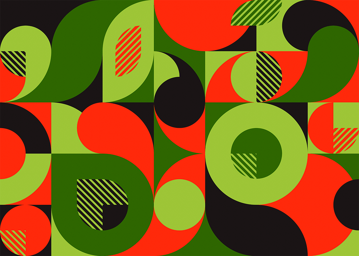 几何形状包豪斯图案背景 Bauhaus Patterns with Geometric Shapes 图片素材 第8张