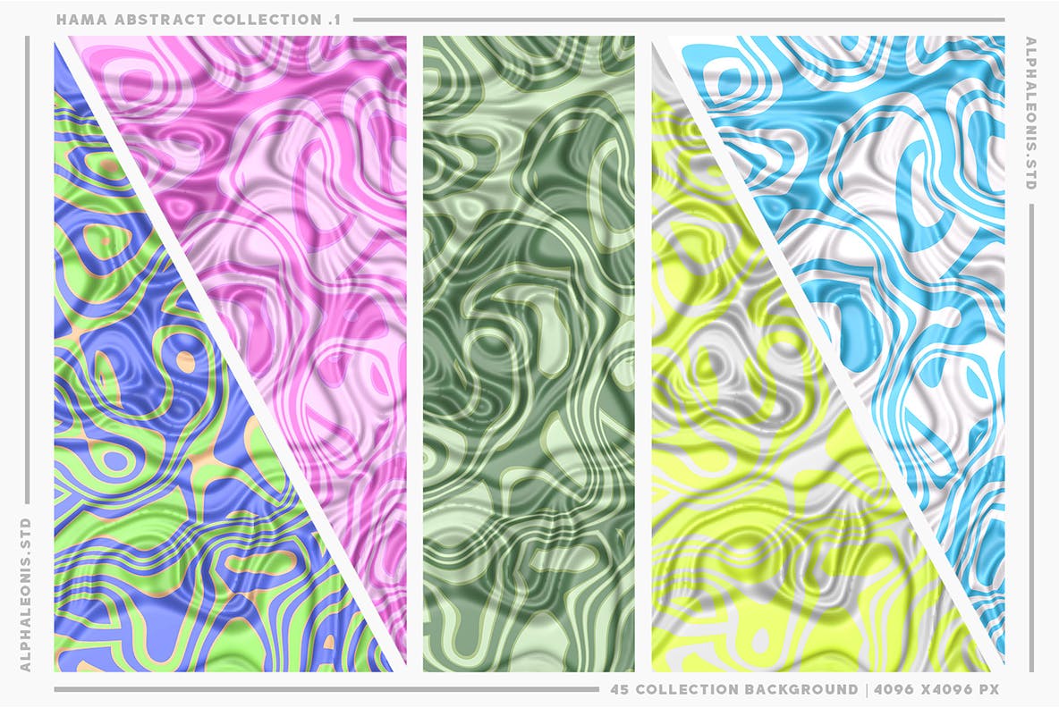 3D抽象液体纹理背景 Abstract Liquid Textures 3D 图片素材 第4张