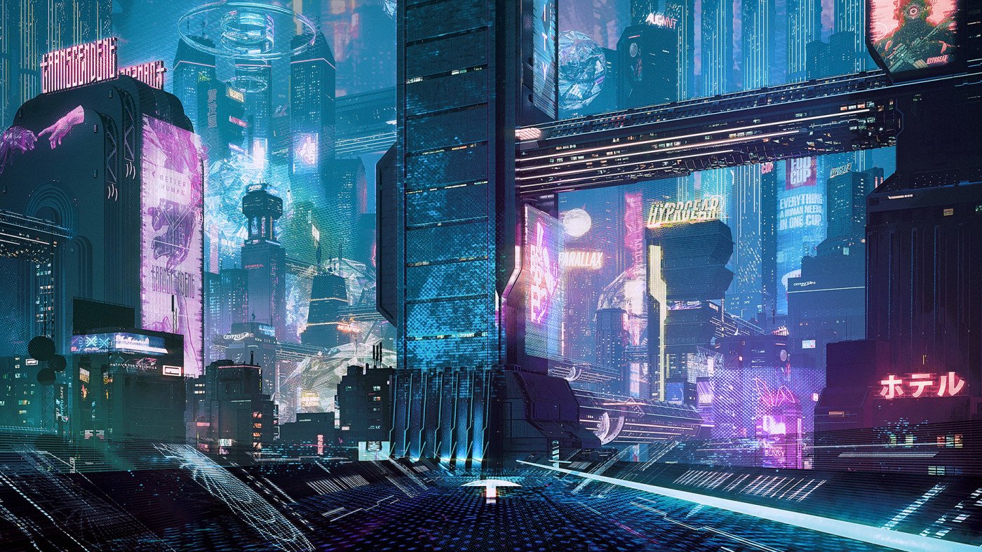 Kitbash3d 彩虹全息赛博朋克工业风未来主义科幻城市金属3D模型包 Cyberpunk 2022 影视音频 第3张