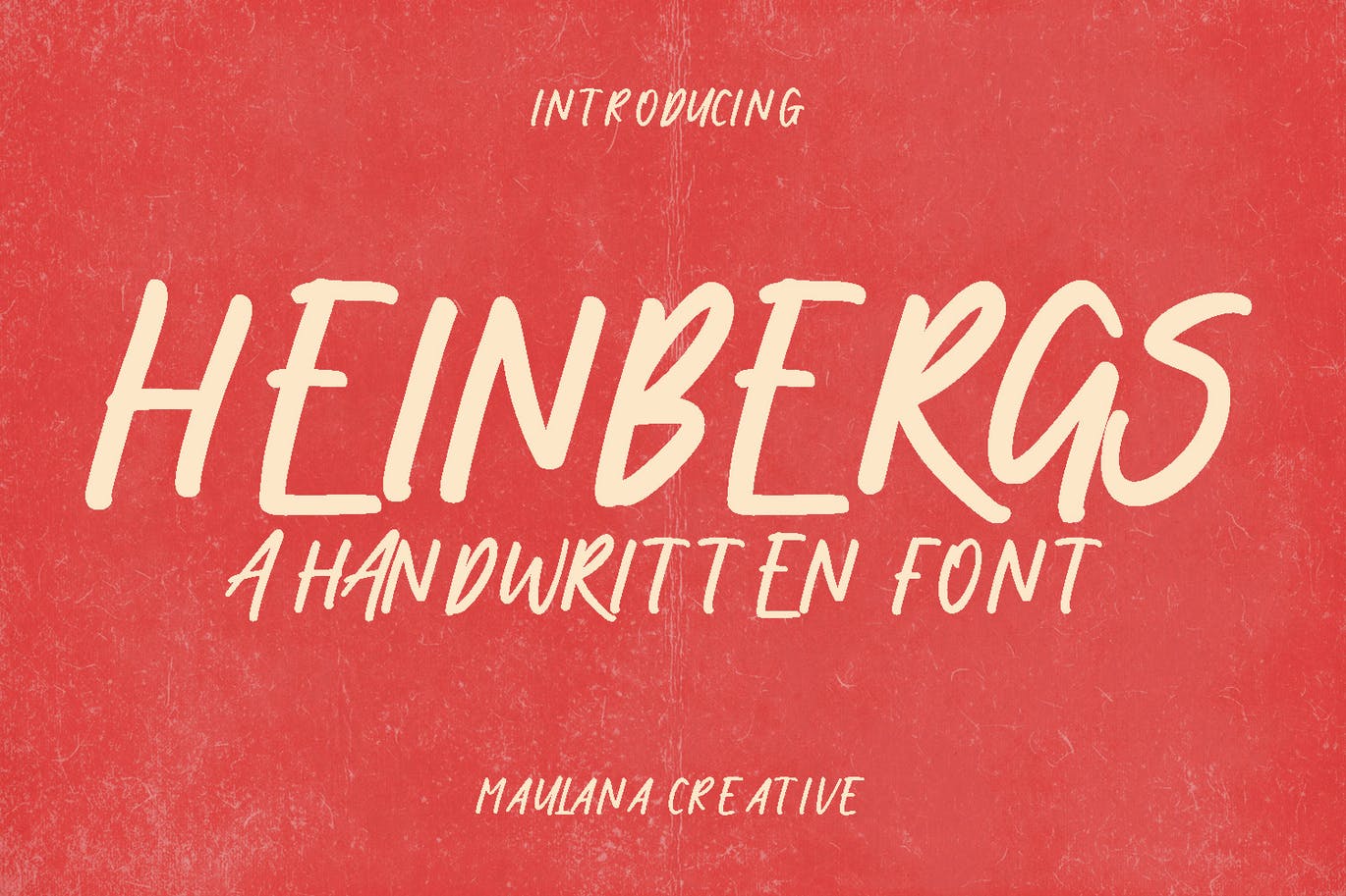 书籍标题手写显示字体素材 Heinbergs Handwritten Display Font 设计素材 第1张