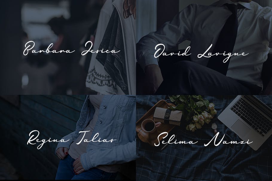 现代风格英文手写书法字体 Jamilah – Love Story Handwritten Font 设计素材 第2张