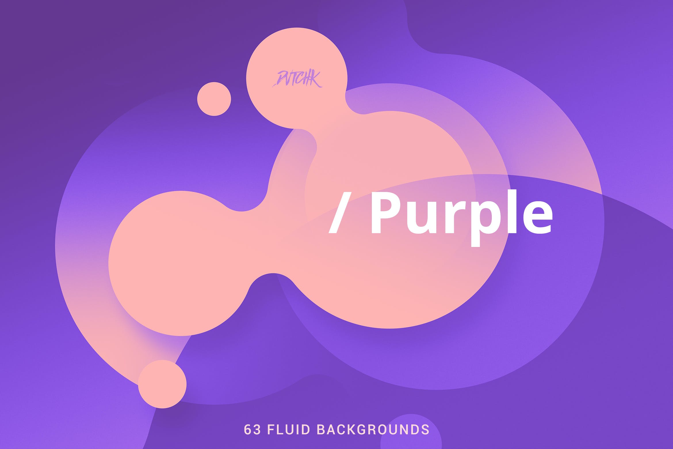 抽象紫色柔和流体圆圈背景 Purple | Soft Fluid Backgrounds 图片素材 第1张