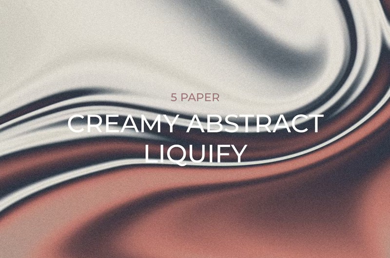 抽象液化流体背景 Creamy Abstract Liquify Background 图片素材 第1张