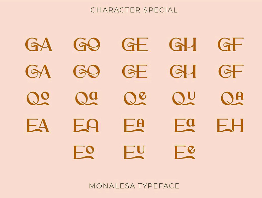 优雅而独特的复古字体 设计素材 第7张