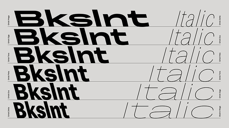 Grtsk时尚英文可变字体完整版 设计素材 第3张