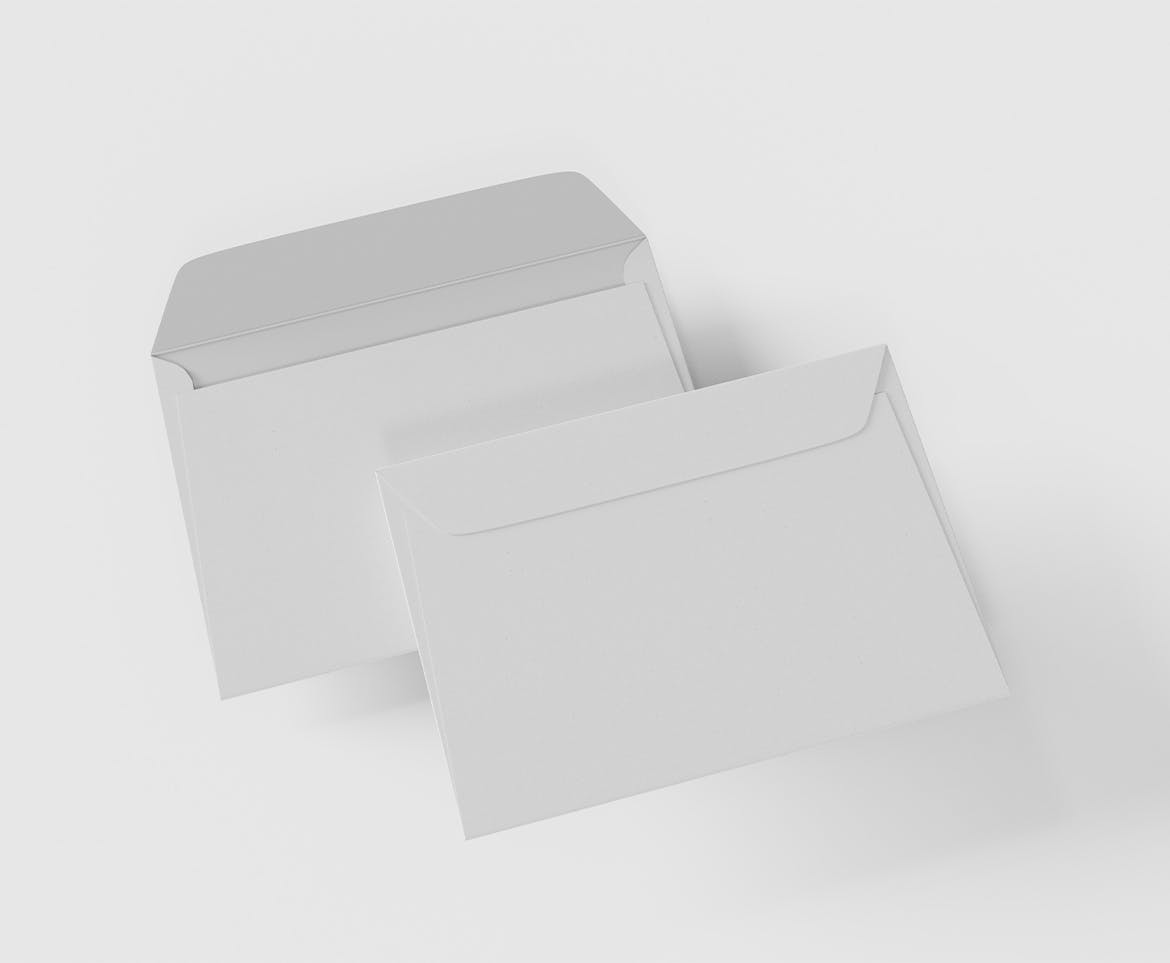 邮件信封设计展示样机图psd模板v2 Envelopes Mockup 样机素材 第2张