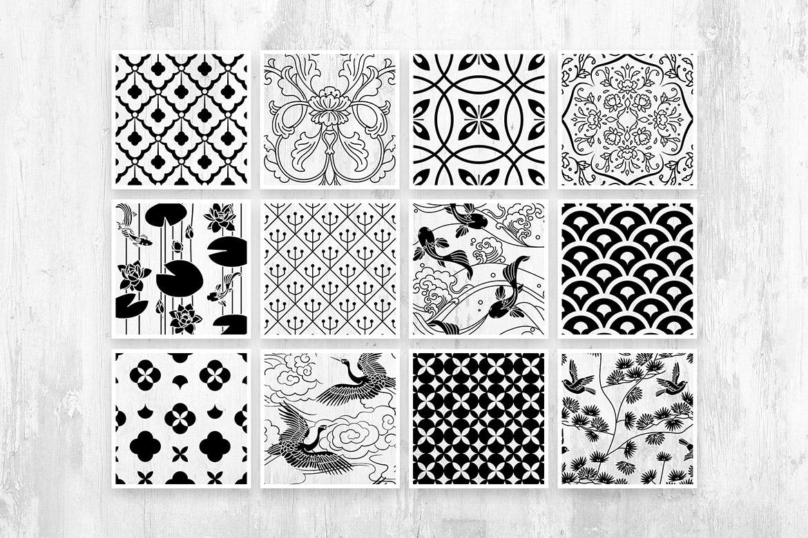 国风陶瓷图案收藏集 Chinese Ceramic Patterns Collection 图片素材 第13张