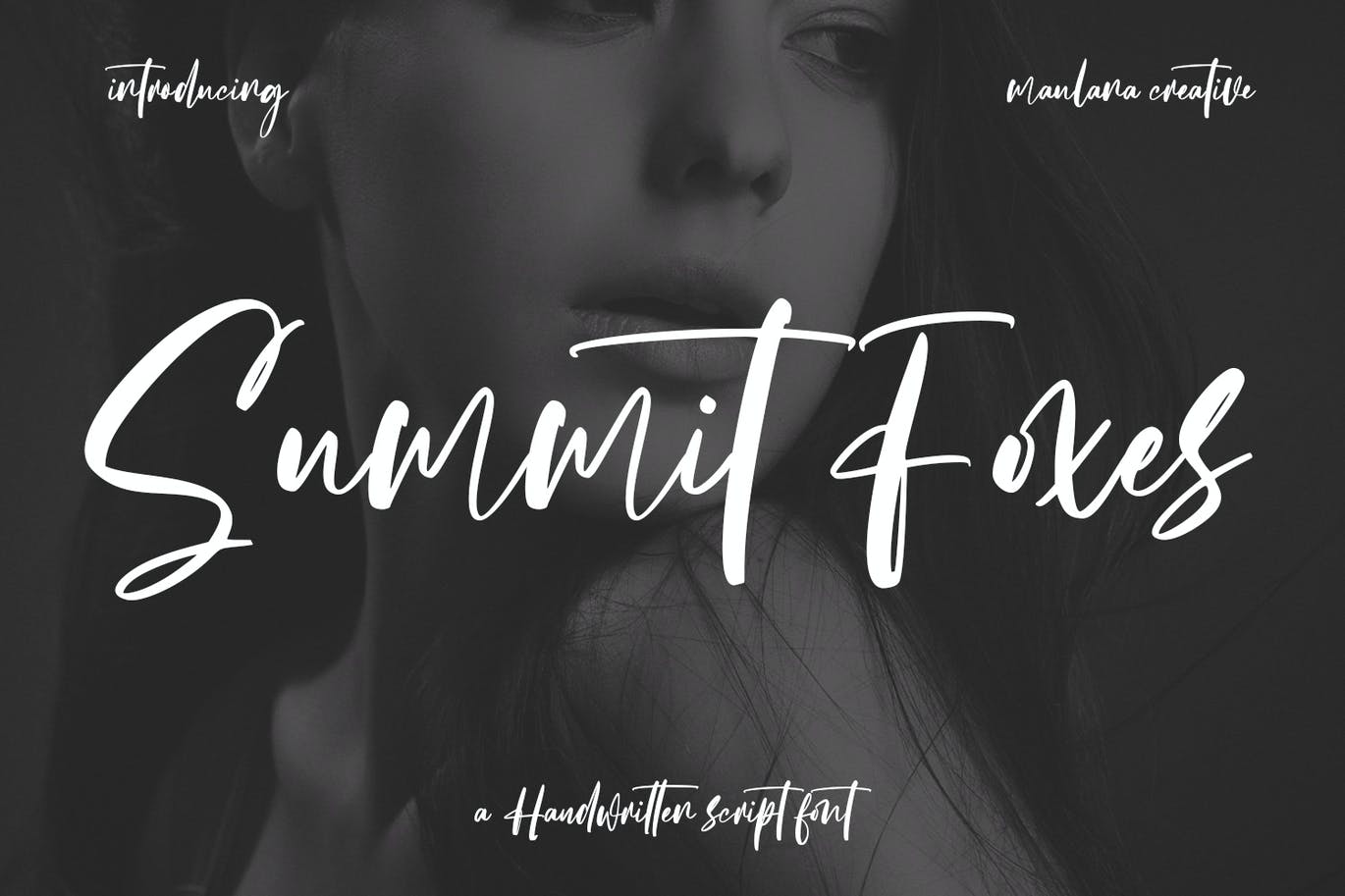 富有表现力的连字手写字体 Summit Foxes Script Font 设计素材 第1张