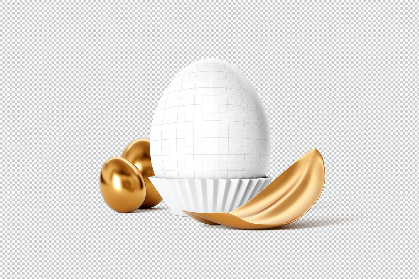复活节彩蛋图案设计样机图psd模板 Easter Egg Mockup 样机素材 第2张