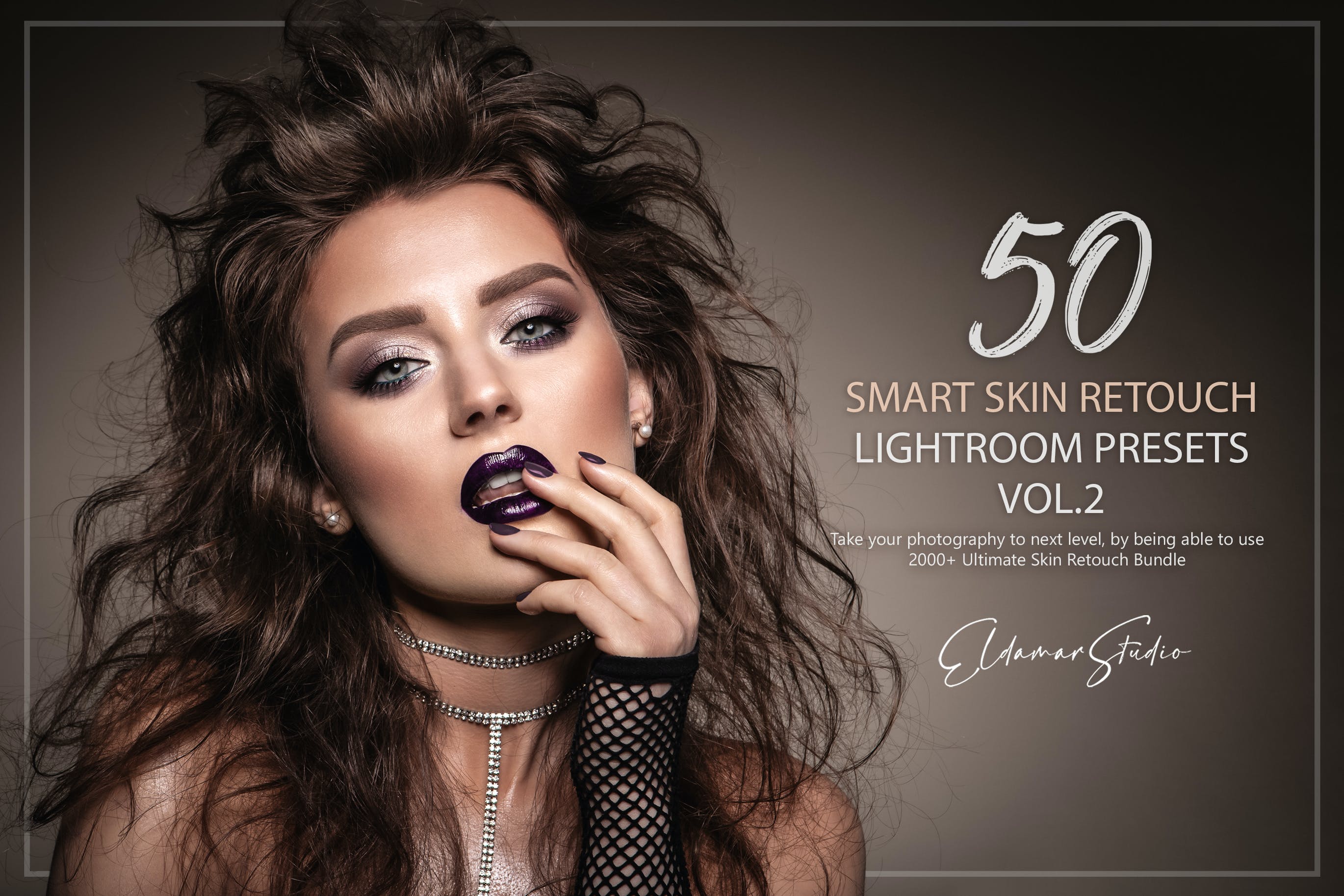 50个智能皮肤修饰照片调色滤镜LR预设v2 50 Smart Skin Retouch Lightroom Presets – Vol. 2 插件预设 第1张