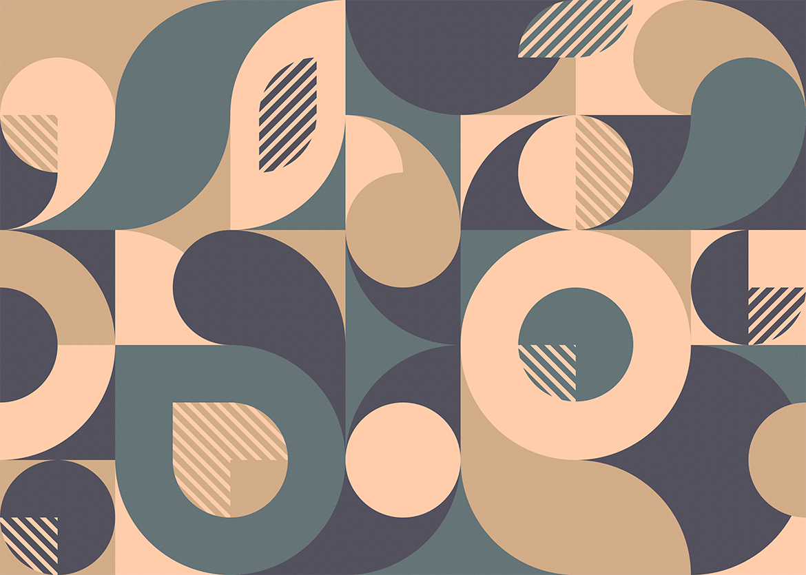 几何形状包豪斯图案背景 Bauhaus Patterns with Geometric Shapes 图片素材 第9张