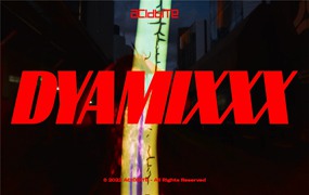 AcidBite 复古旧胶片模拟刻录字母数字污垢电影纹理转场叠加层+音效 DynamiXXX