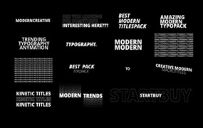 达芬奇预设：15个创意极简主义文本标题排版设计动画预设包