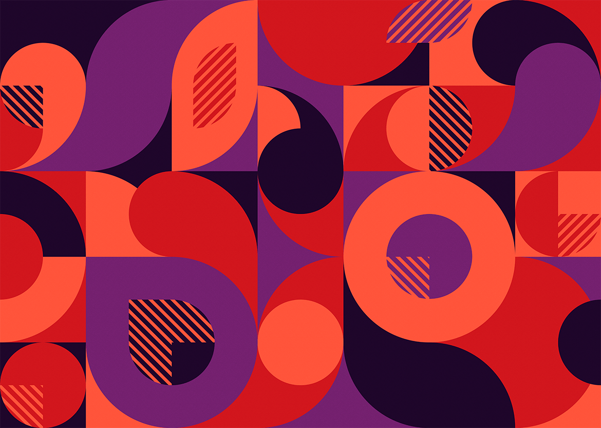 几何形状包豪斯图案背景 Bauhaus Patterns with Geometric Shapes 图片素材 第7张