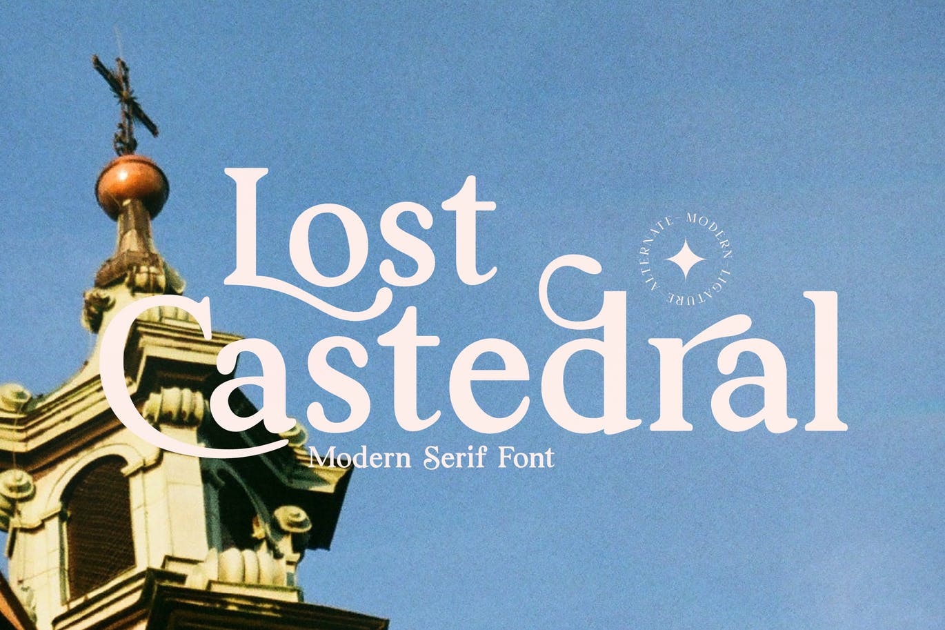 现代衬线字体素材 Lost Castedral Serif Font 设计素材 第2张
