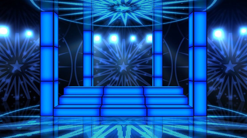 蓝色派对舞台背景 Party Stage Backgrounds 图片素材 第3张