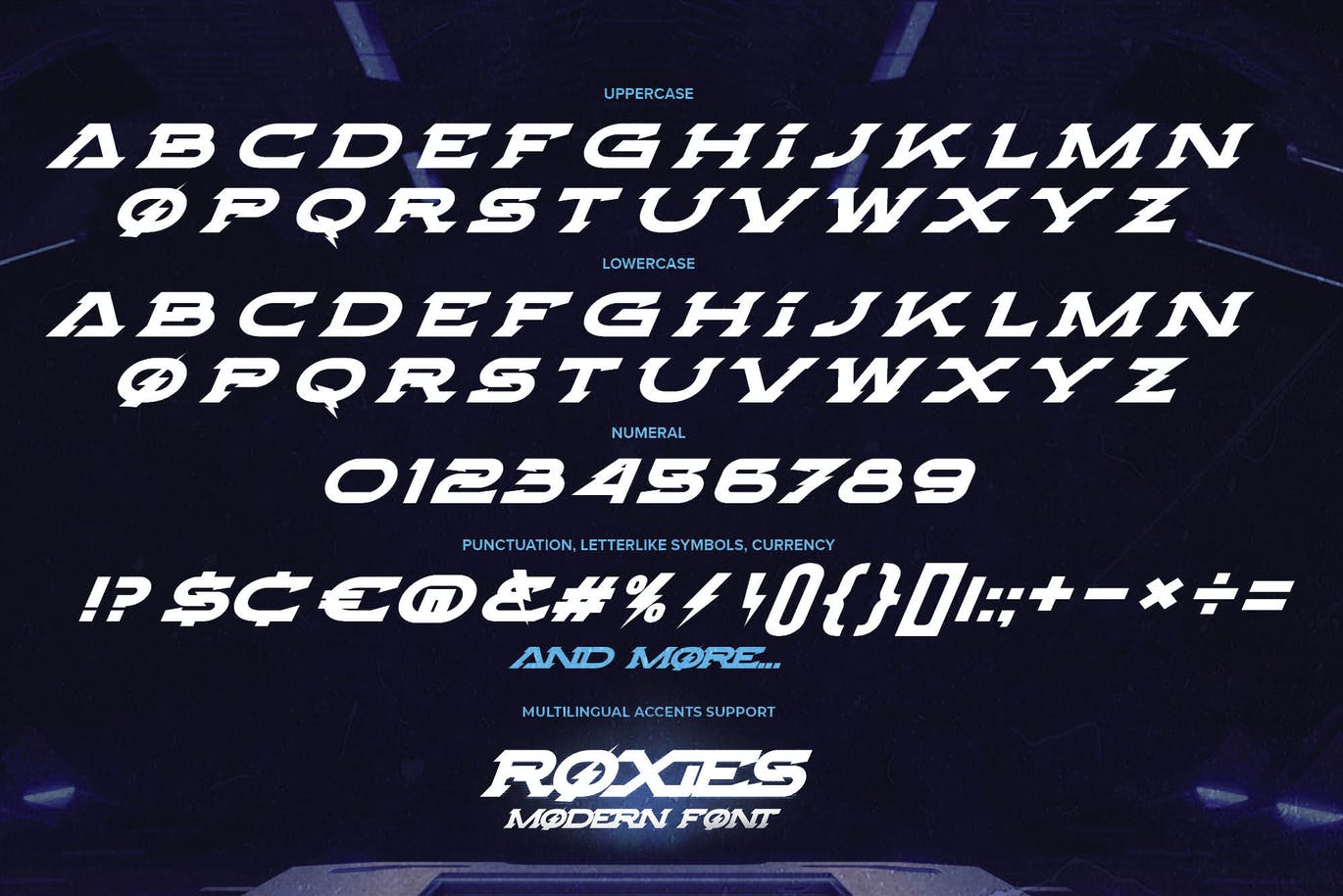 游戏主题现代衬线字体素材 ROXIES – Modern Font 设计素材 第4张