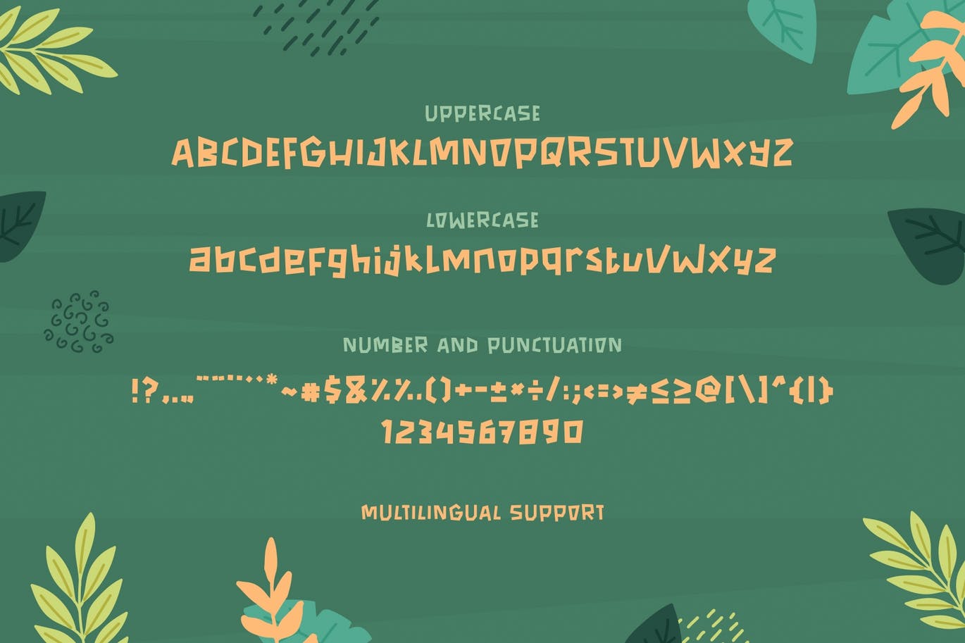 夏季热带彩色无衬线字体 Summer Tropica – Playful Font 设计素材 第4张
