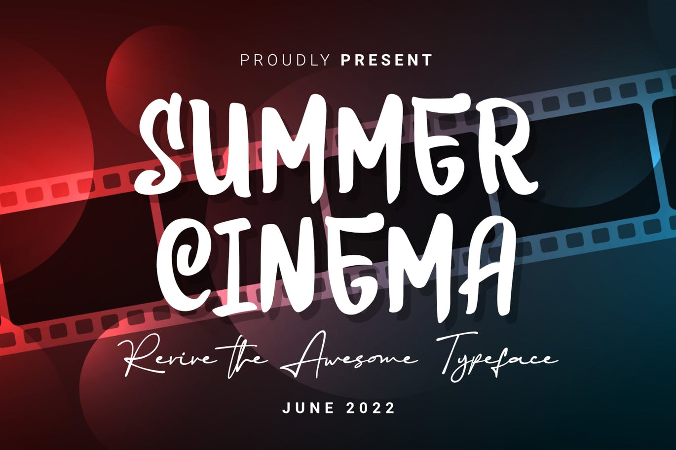 夏季影院展示字体 DS Summer Cinema – Display 设计素材 第1张