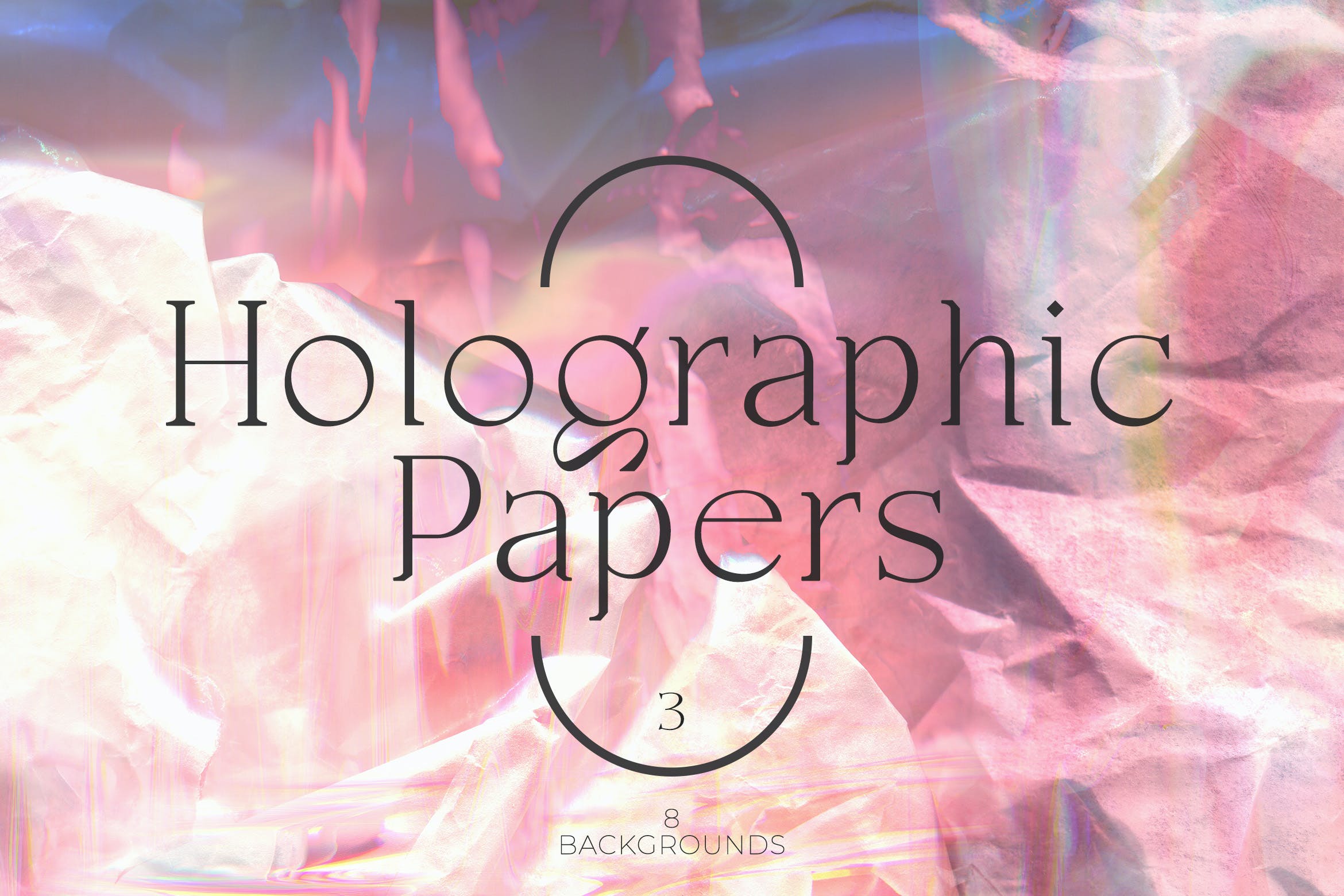 抽象全息纸张背景v3 Holographic Papers Vol.3 图片素材 第1张