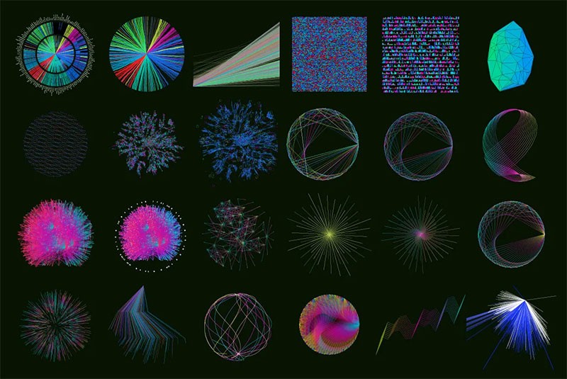 50款未来大数据可视化视觉图形AI矢量素材 图片素材 第7张