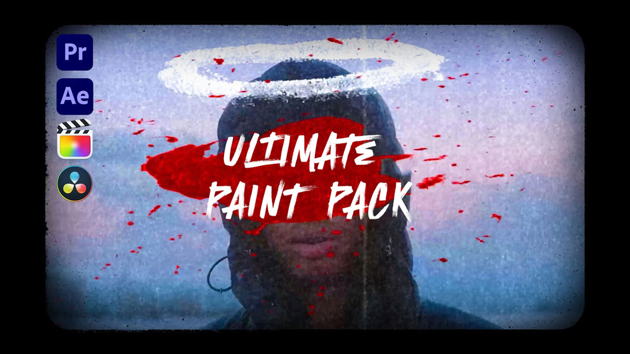 Creative Flow 创意嘻哈风格油漆纸张划痕纹理框架转场过渡视频素材 影视音频 第1张