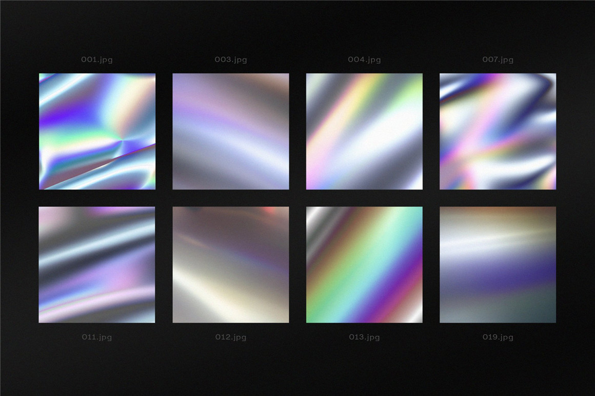 Divided 50个多彩霓虹全息瞬态渐变海报封面背景素材 Transient Iridescent Backgrounds . 第5张