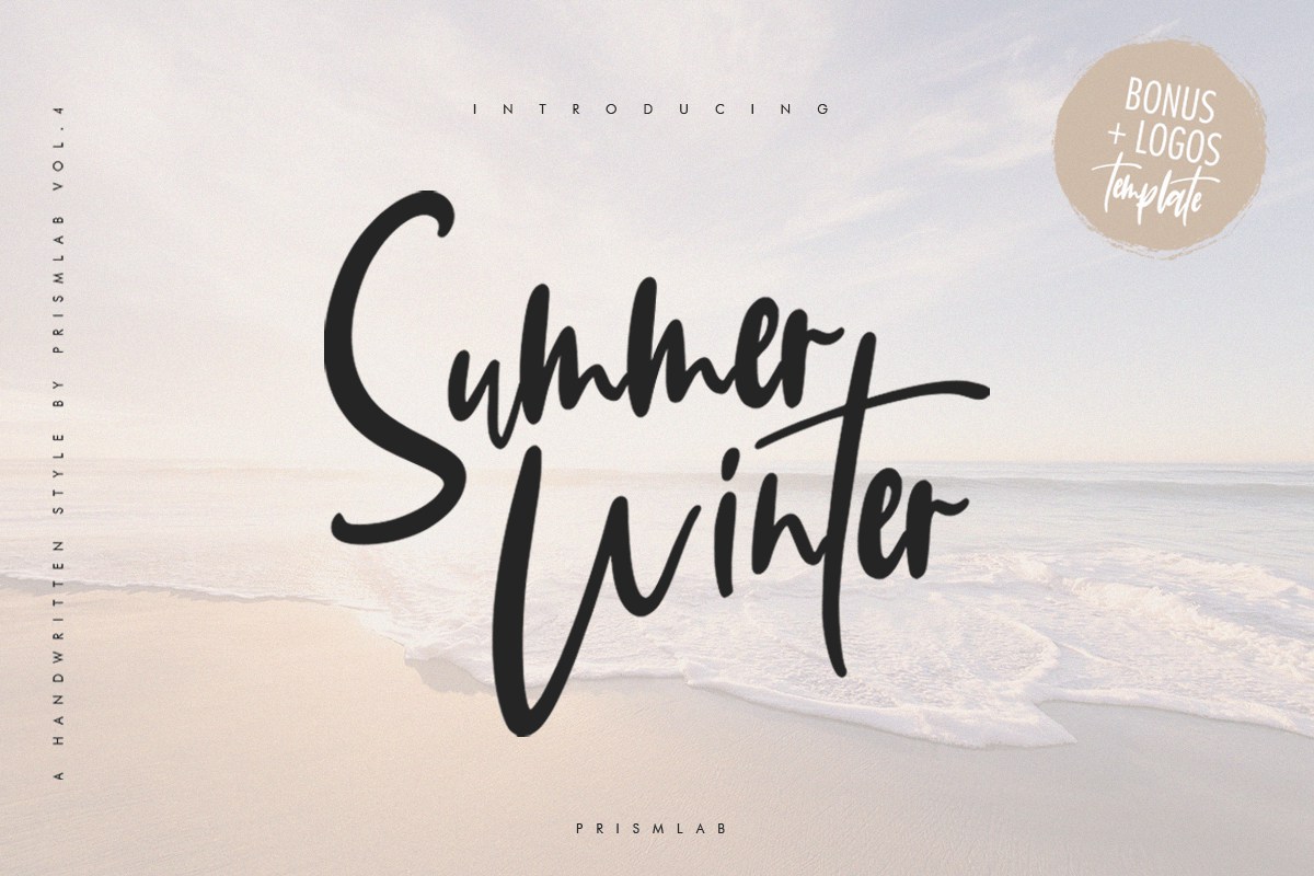 现代精致手写字体 Summer Winter | A Sophisticated Font 设计素材 第1张
