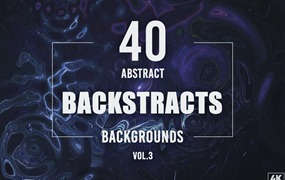 40个抽象流体背景v3 40 Abstract Backstracts – Vol. 3
