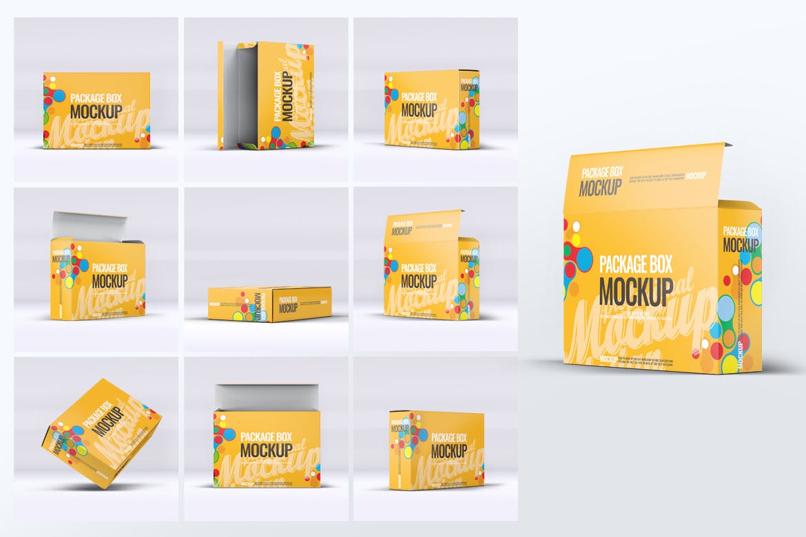 产品包装纸盒样机图psd模板 Package Boxes Mock-Up 样机素材 第2张