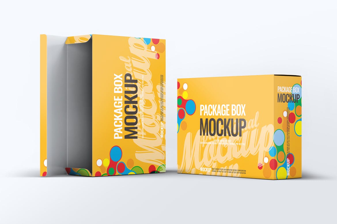 产品包装纸盒样机图psd模板 Package Boxes Mock-Up 样机素材 第3张