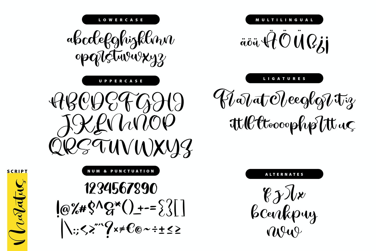清新趣味T恤抱枕手写字体素材 Maratus | Unique Handwriting Script Font 设计素材 第6张