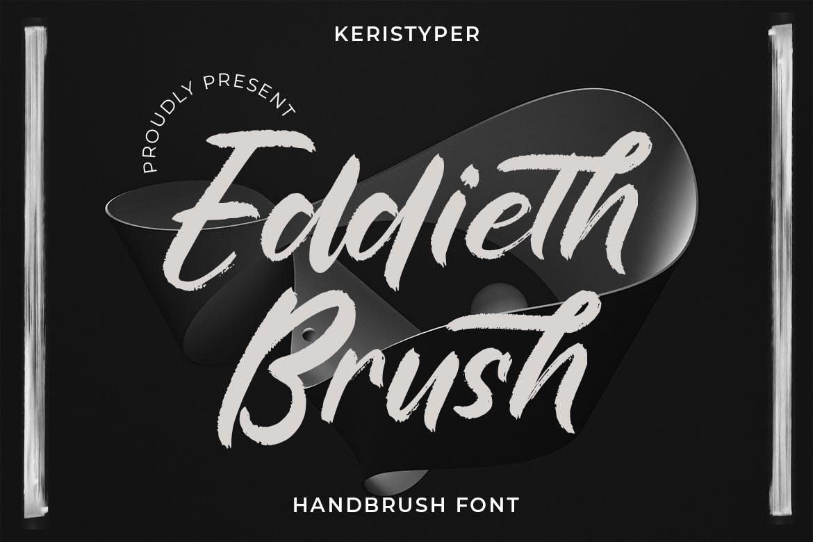 笔刷风格手写字体素材 Eddieth Brush 设计素材 第1张