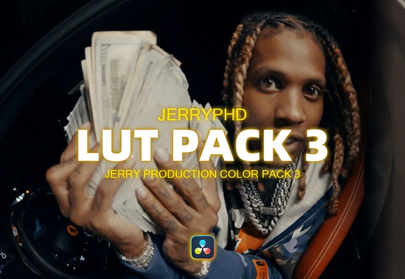 JerryPHD 黑人嘻哈说唱视频MV短片专用胶片色LUT调色预设 JerryPHD Color Pack 3 插件预设 第1张