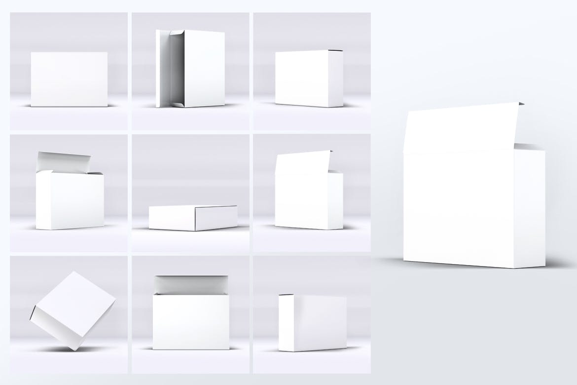 产品包装纸盒样机图psd模板 Package Boxes Mock-Up 样机素材 第7张