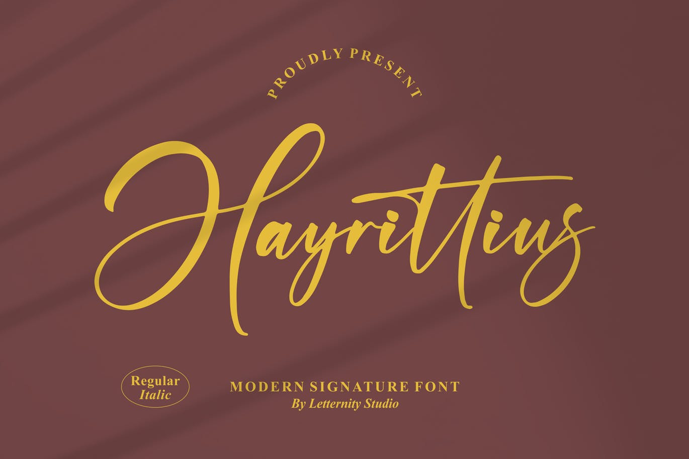 艺术个性签名字体素材 Hayrittius Signature Font 设计素材 第1张