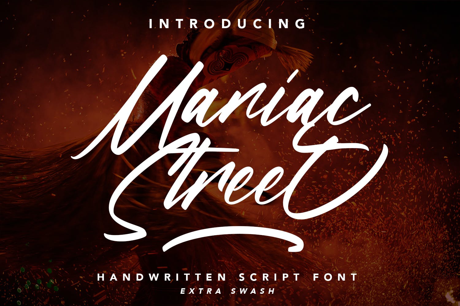 印刷设计适用手写英文脚本字体 ManiacStreet – Handwritten Script Font 设计素材 第1张