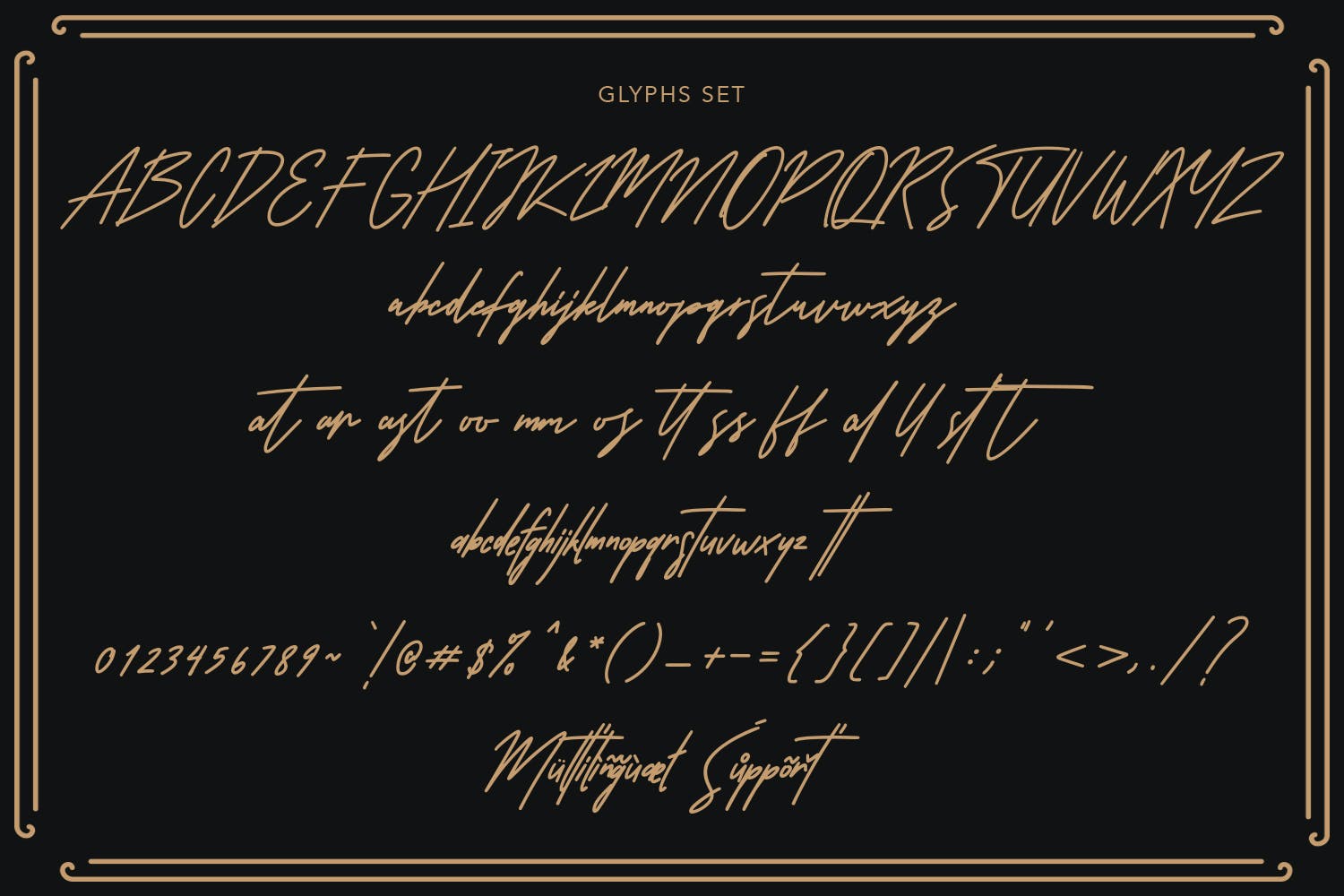 真实手写签名英文字体素材 Carttinos Signature Typeface 设计素材 第5张
