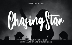 创意英文连笔手写效果字体 ChasingStar – Handwritten Font