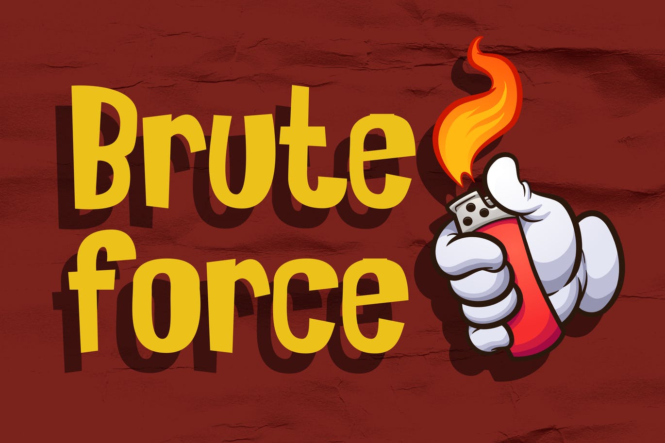 漫画动画无衬线字体素材 Bruteforce – Comic Display Font 设计素材 第1张