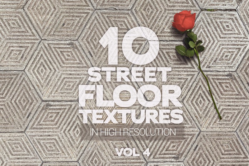 街道地板砖纹理Vol.4 Street Floor Textures x10 Vol.4 图片素材 第1张