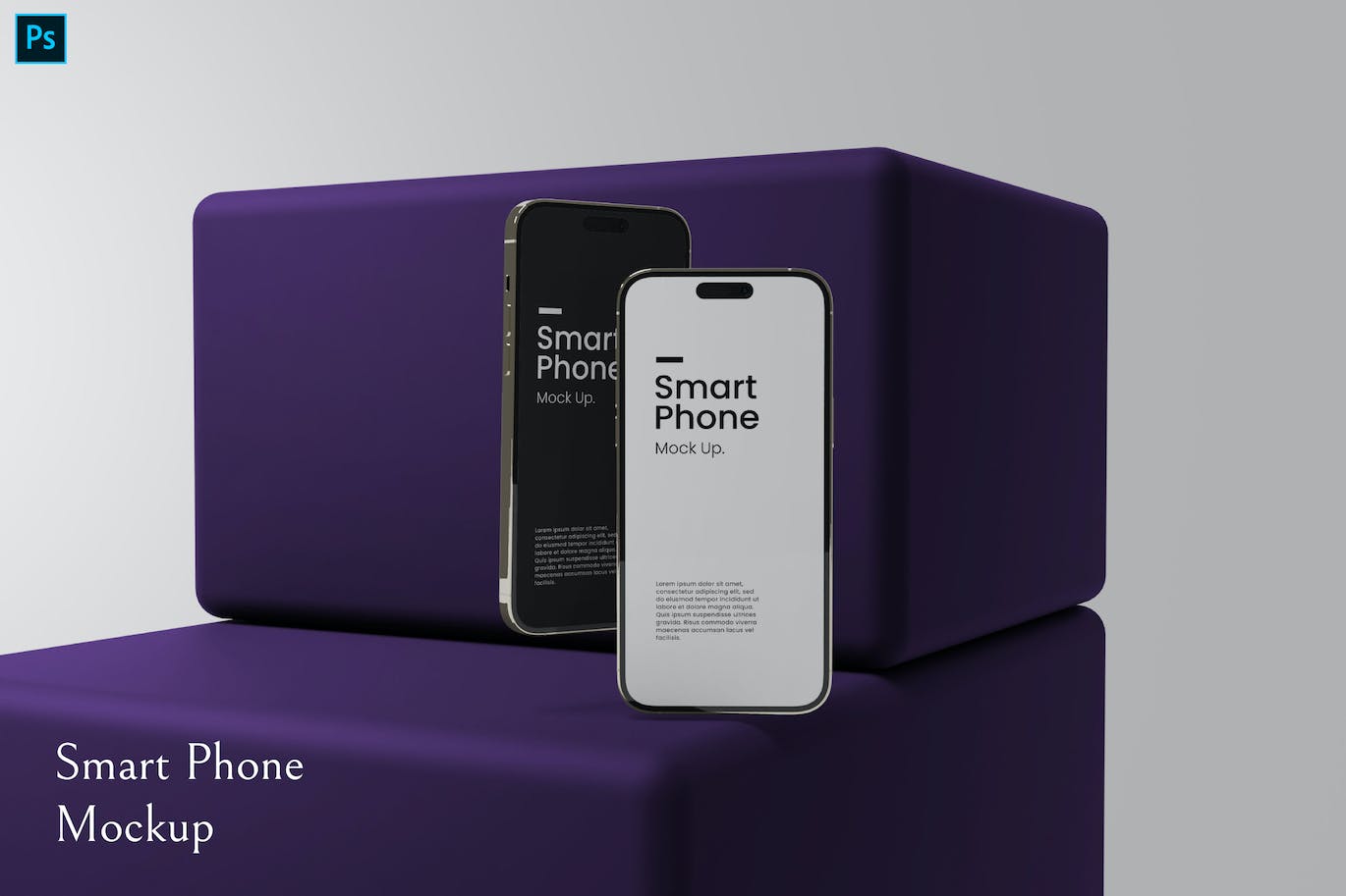 时尚智能iPhone 14 pro手机UI样机模板 Smart Phone design Mockup 样机素材 第1张