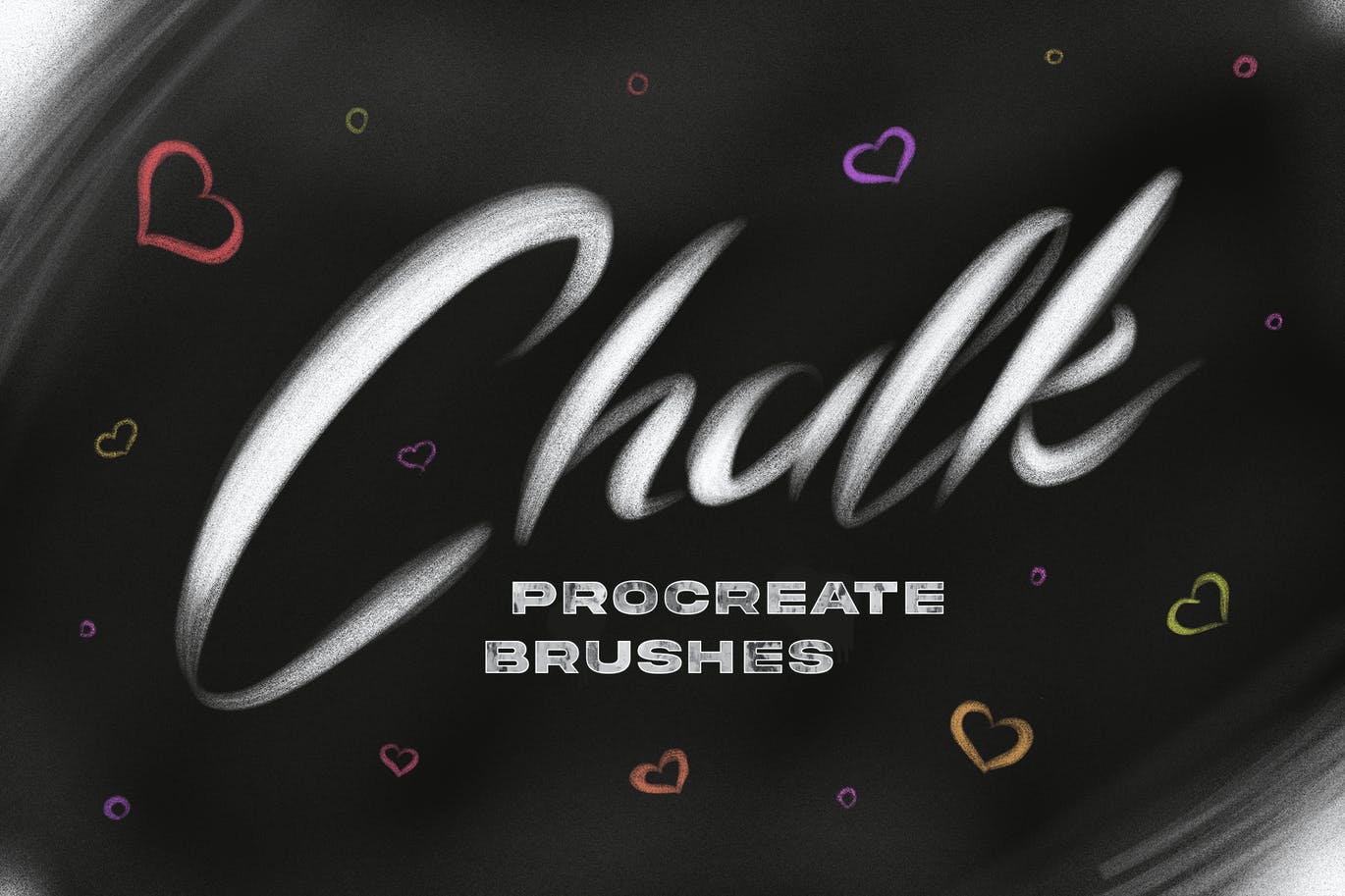 粉笔效果Procreate笔刷素材 Chalk Procreate Brushes 笔刷资源 第8张