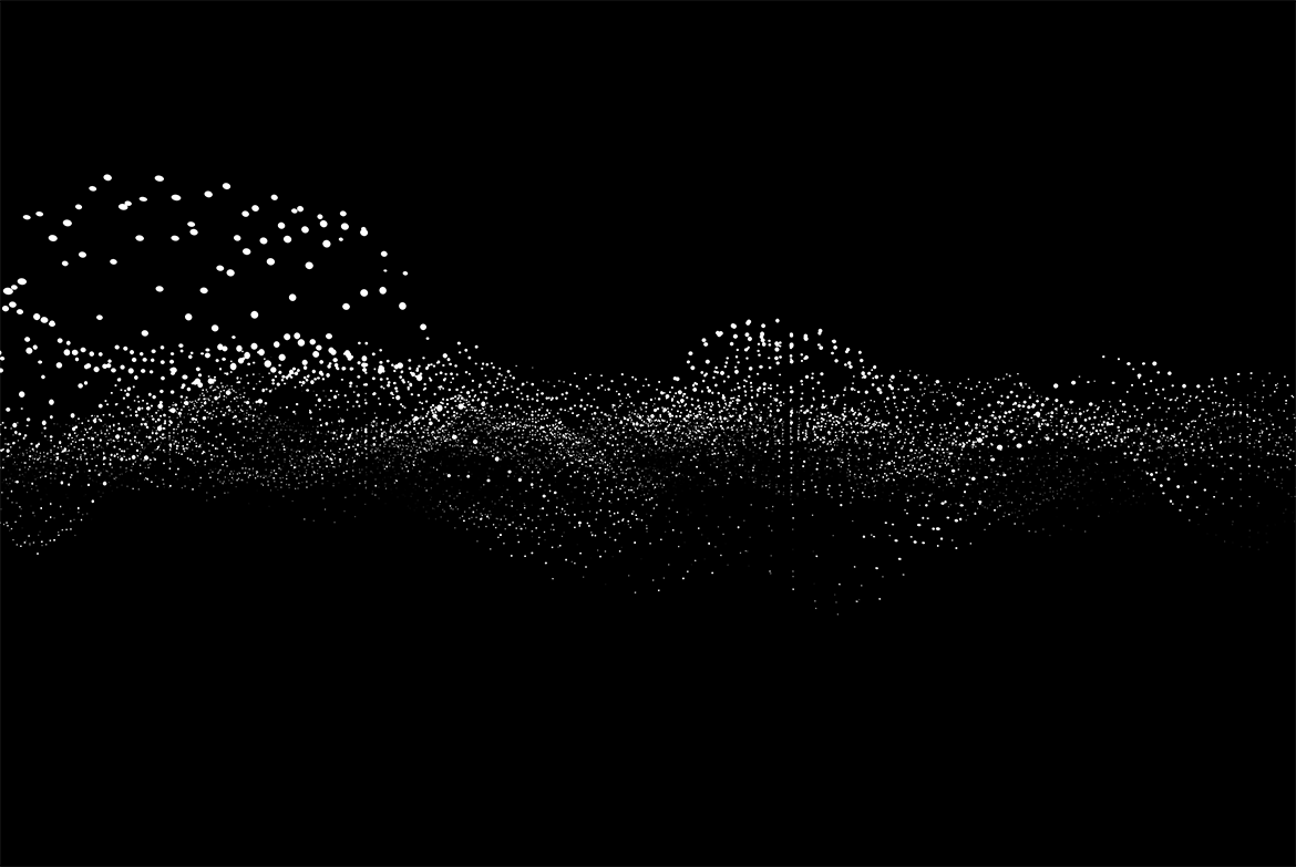 白色粒子抽象黑色背景 GEO_NOISE6 Image Pack 图片素材 第3张