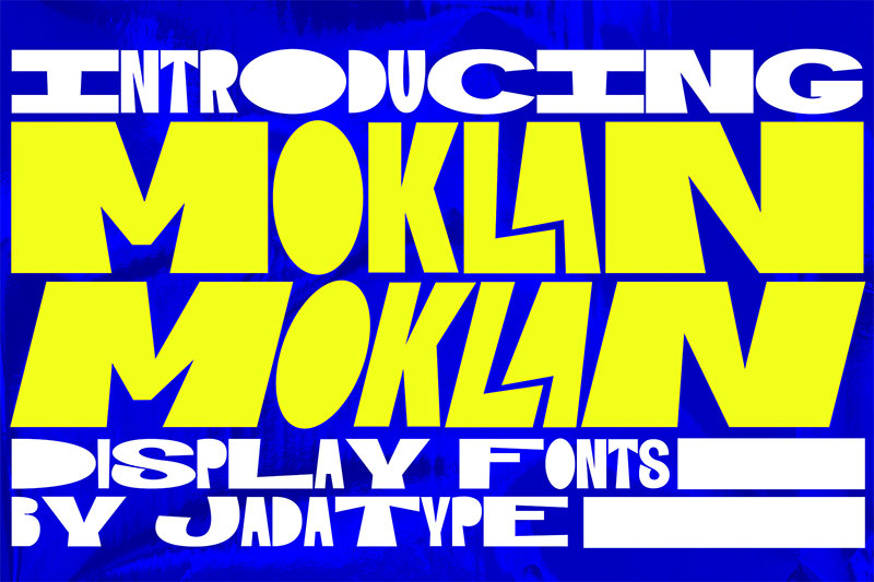 Moklan时尚俏皮英文字体 设计素材 第1张