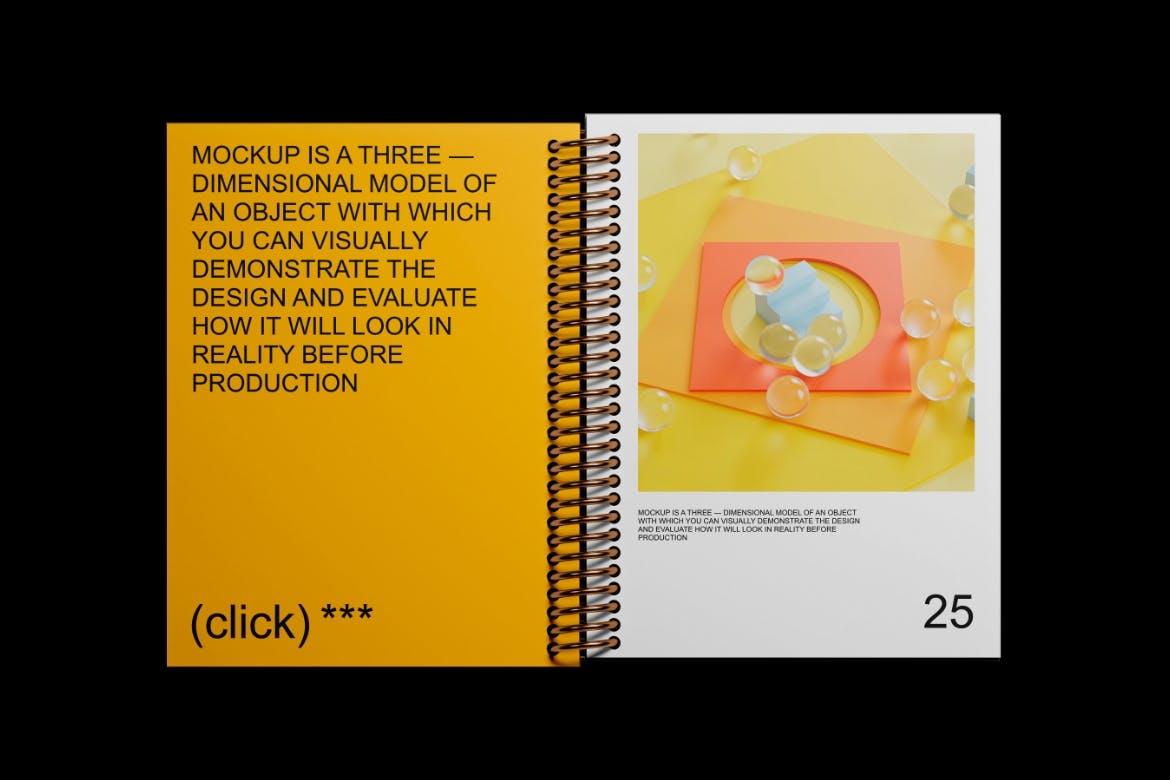 螺旋活页记事本设计样机模板 Notepad Mockup 样机素材 第4张
