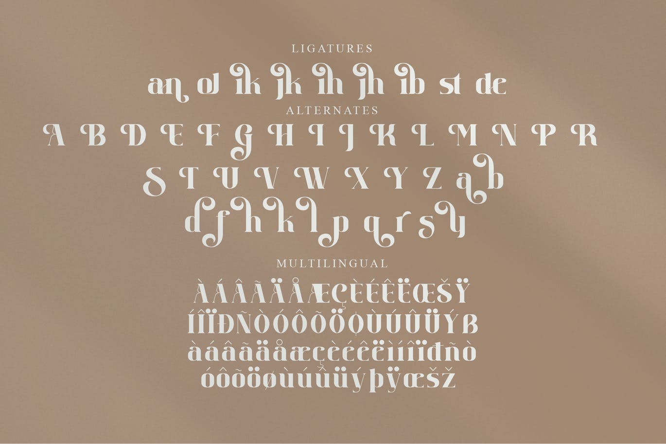 品牌装饰衬线字体素材 Jordan Serif Font 设计素材 第8张